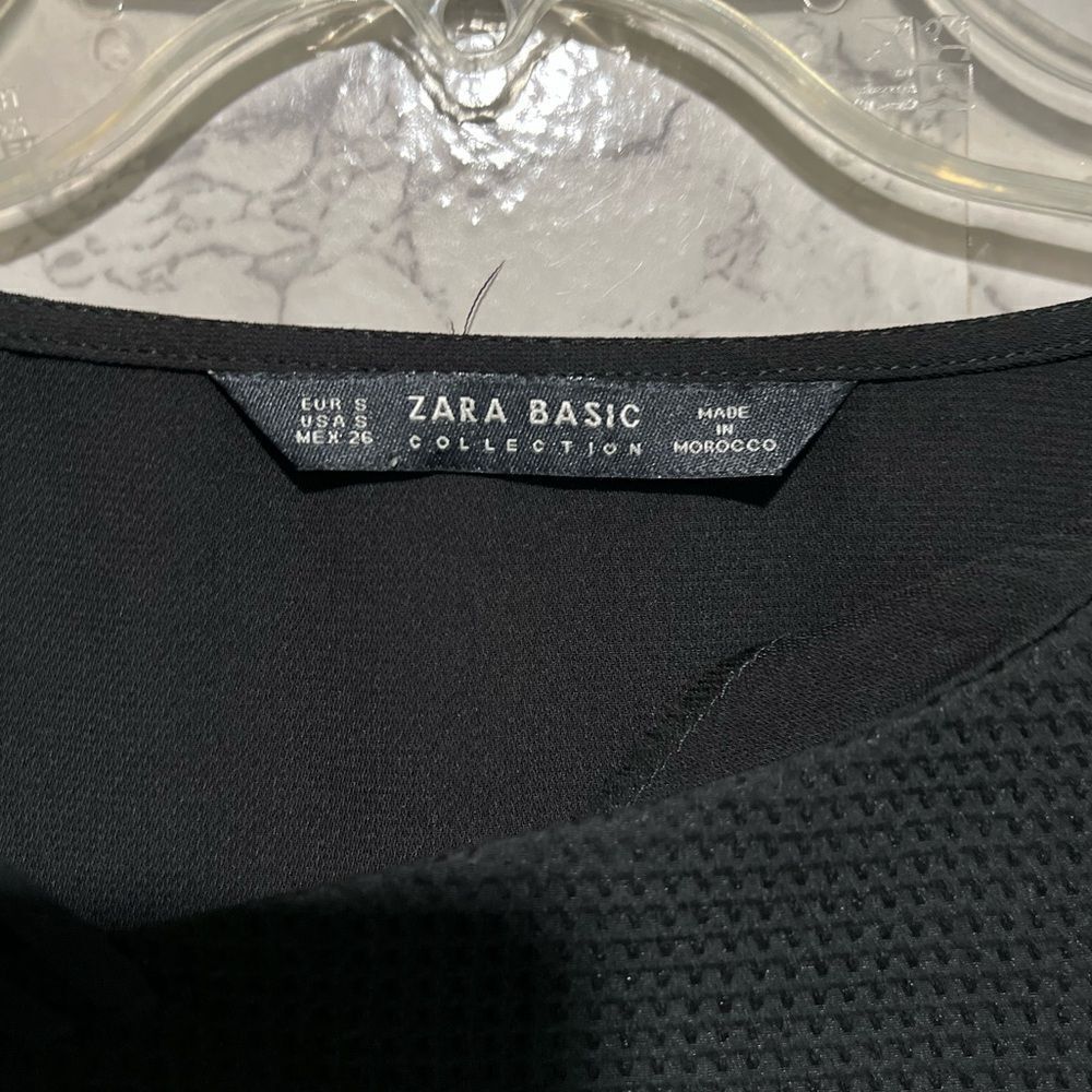 Zara Basic Collection Side Lace-up Blouse - Picture 4 of 5